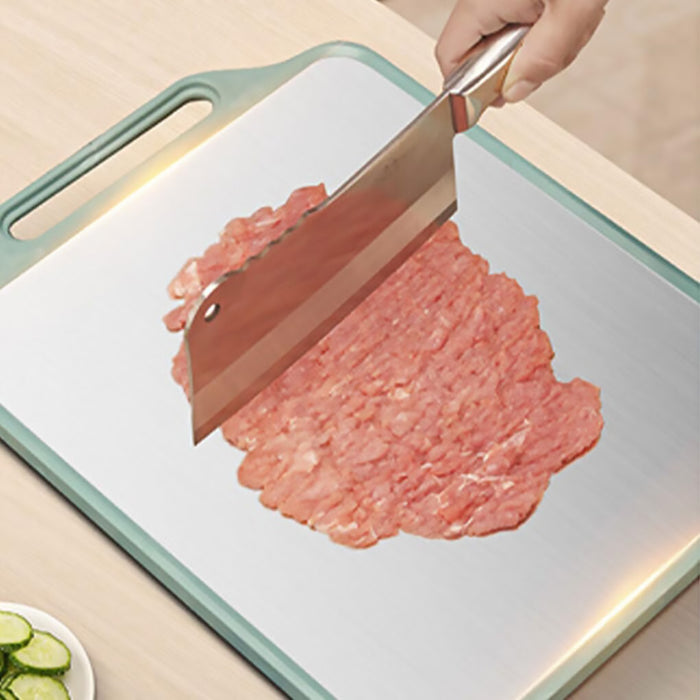 Double Sided Cutting Board Steel Wheat Fiber 39cm