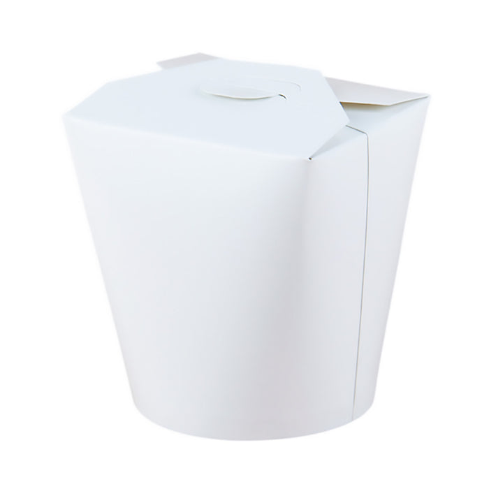 50PCS Disposable White Takeout Boxes, Food-Grade PE-Coated Cardboard, Three Sizes
