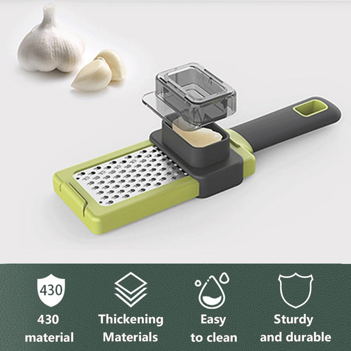 2 Pcs Manual Garlic Grinders 430 Stainless Steel Ergonomic