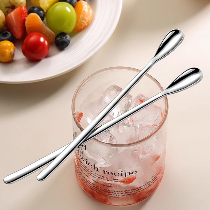 16 Pcs Stainless Steel Stirring Spoons 192mm 4 Colours