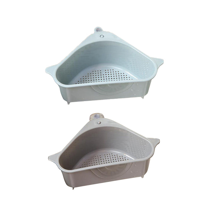 Triangle Sink Storage Drain Basket With Suction Cup PP
