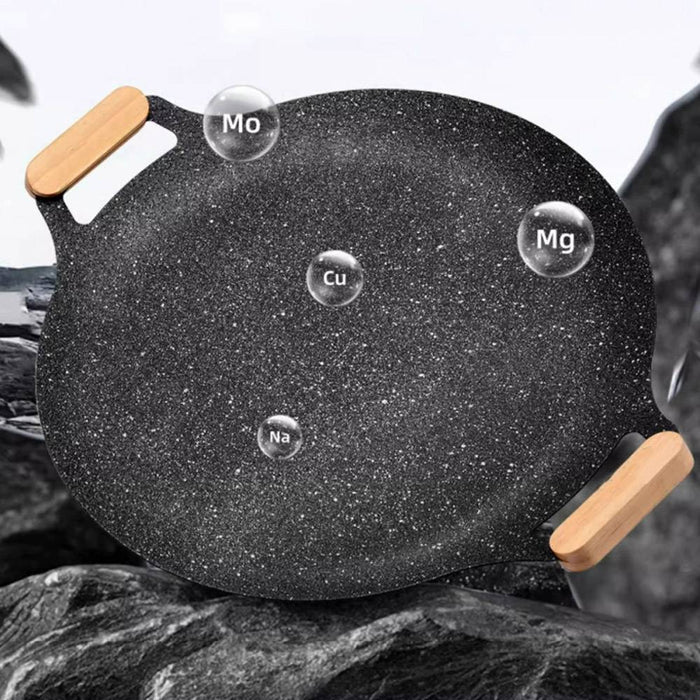 Korean Nonstick BBQ Grill Pan for Stovetop Barbecue Portable Hot Plate Outdoor