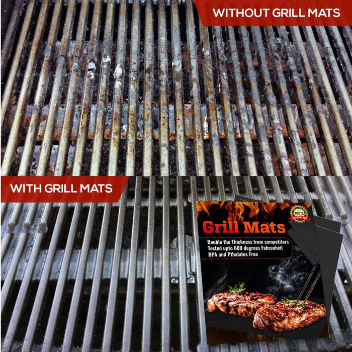 BBQ Grill Mats Non Stick PTFE Reusable Cooking Sheets