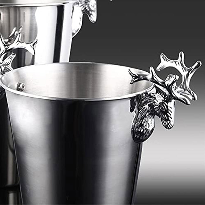 5L Stainless Steel Ice Bucket with Double Insulated Wall