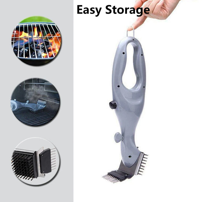 Stainless Steel BBQ Grill Cleaning Brush with Ergonomic Handle 35 x 6 x 9.5 cm