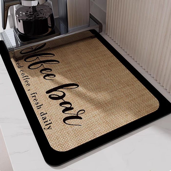 Coffee Maker Mat, Absorbent Drying Mat, 50x40cm