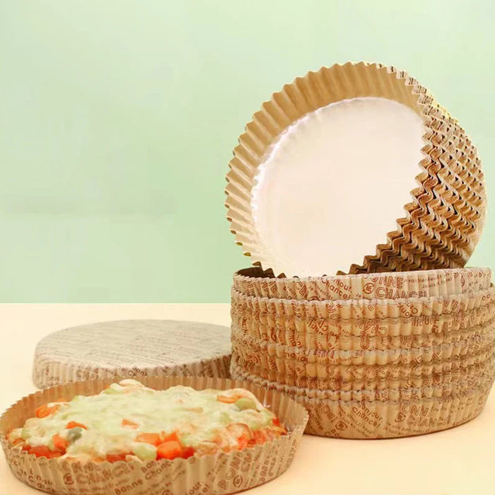 100PCS Non-Stick Oil-Proof Baking Paper Trays High Temperature Resistant