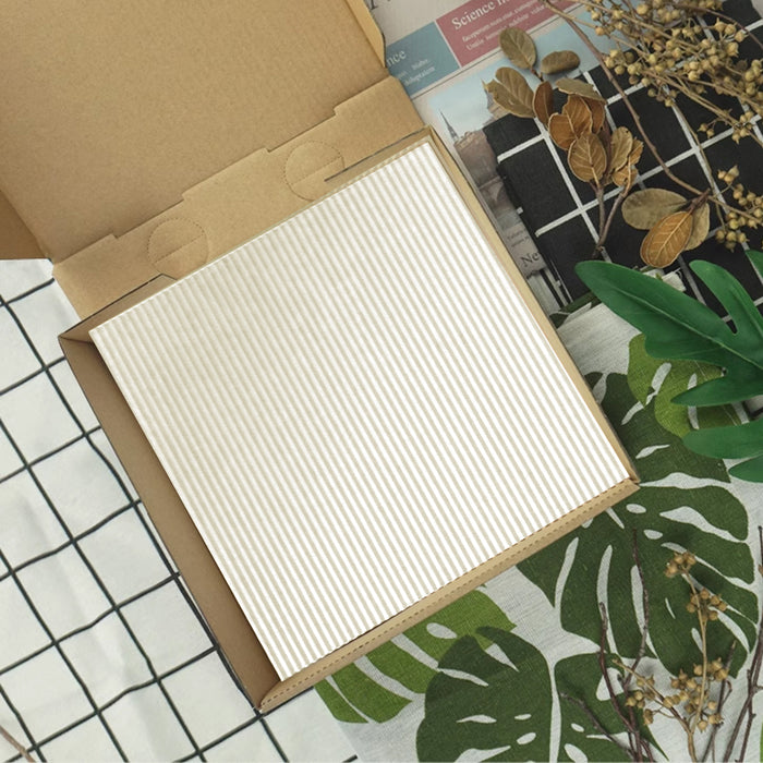 100 PCS Pizza Box Pads Greaseproof Paper Food Liners Oil Resistant Pizza Mat