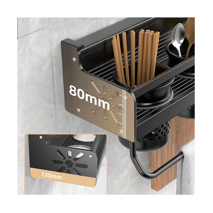 Perforation Free Kitchen Storage Rack Wall Mounted
