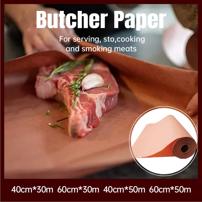 Pink Kraft Butcher Roll Food Grade Oil Absorbent Paper for Outdoor Grilling