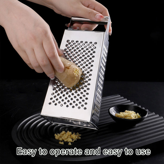 3 Pcs Stainless Steel Vegetable Slicer Grater Set with Ergonomic Handle