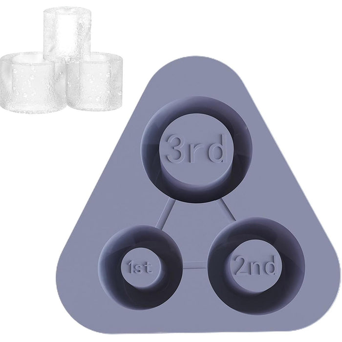 Silicone Ice Cube Tray with Lid Food Grade Triangular Shape