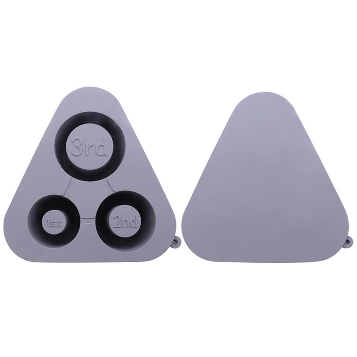 Silicone Ice Cube Tray with Lid Food Grade Triangular Shape