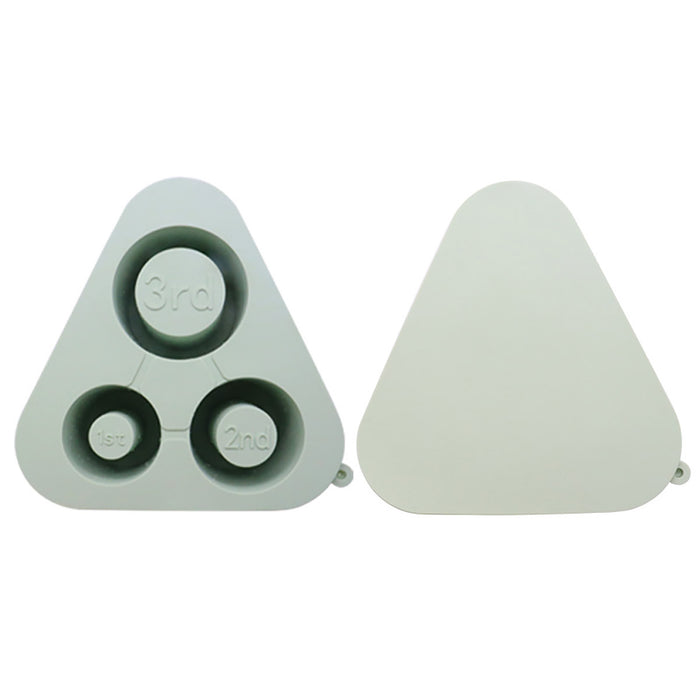 Silicone Ice Cube Tray with Lid Food Grade Triangular Shape