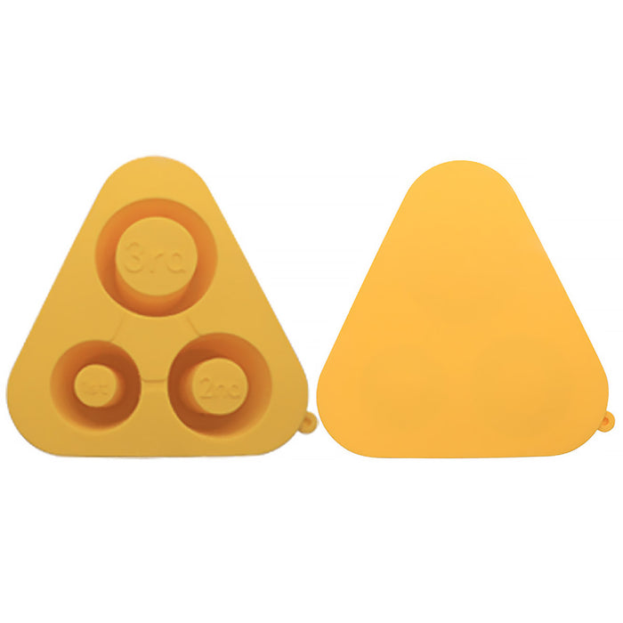Silicone Ice Cube Tray with Lid Food Grade Triangular Shape