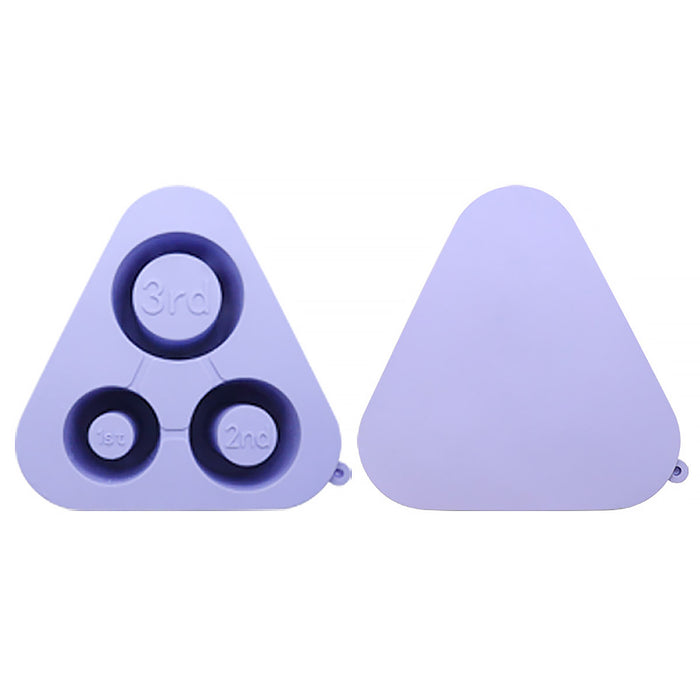 Silicone Ice Cube Tray with Lid Food Grade Triangular Shape