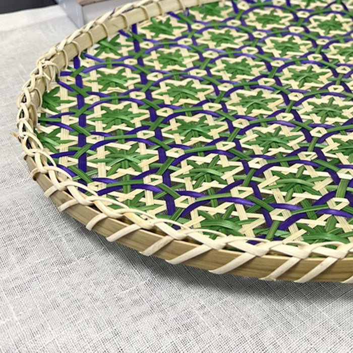 Natural Rattan Woven Pastry Tray Japanese Style Bread Basket Multiple Sizes
