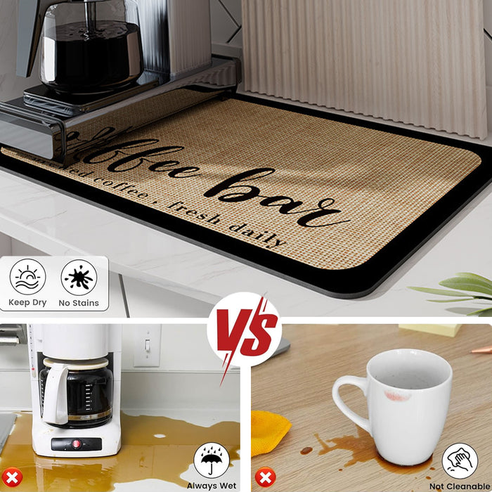 Coffee Maker Mat, Absorbent Drying Mat, 50x40cm
