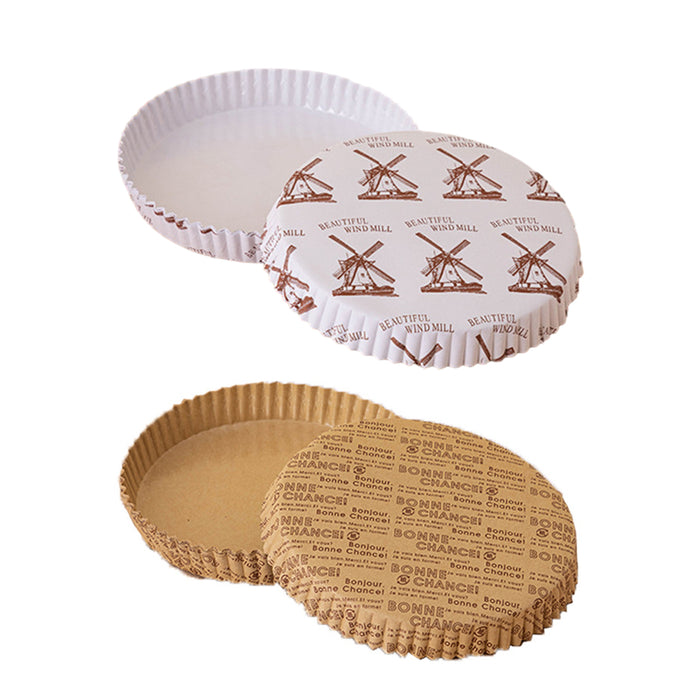 100PCS Non-Stick Oil-Proof Baking Paper Trays High Temperature Resistant