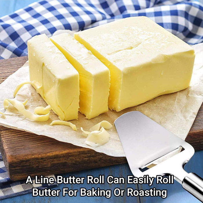 Stainless Steel Cheese Cutter with Rear Blade Non Slip 22cm