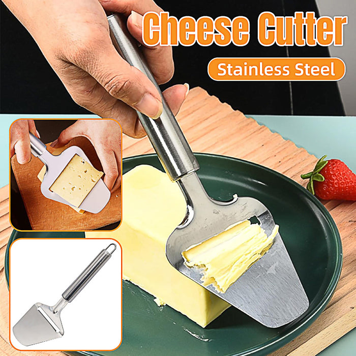 Stainless Steel Cheese Cutter with Rear Blade Non Slip 22cm