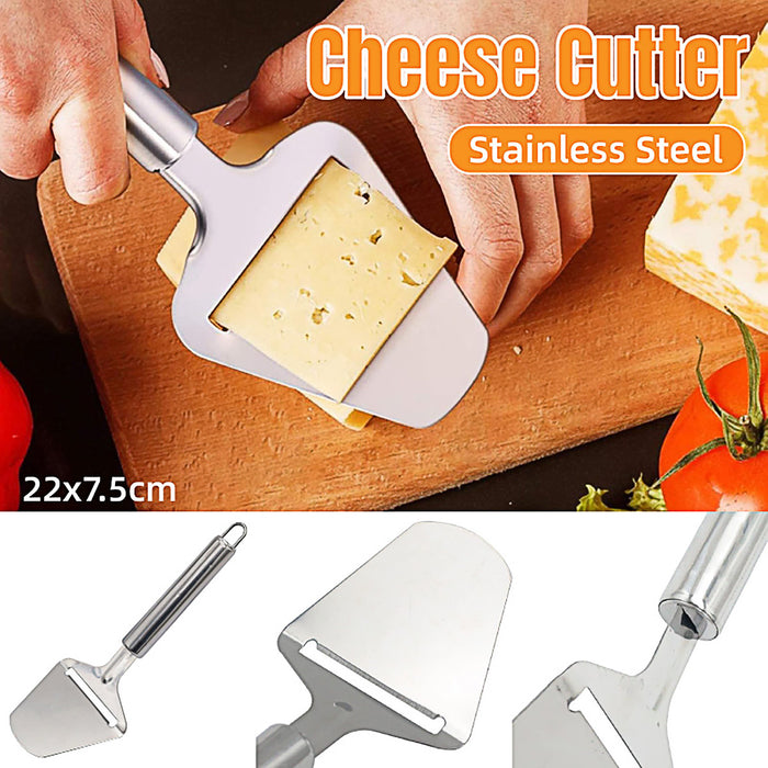 Stainless Steel Cheese Cutter with Rear Blade Non Slip 22cm