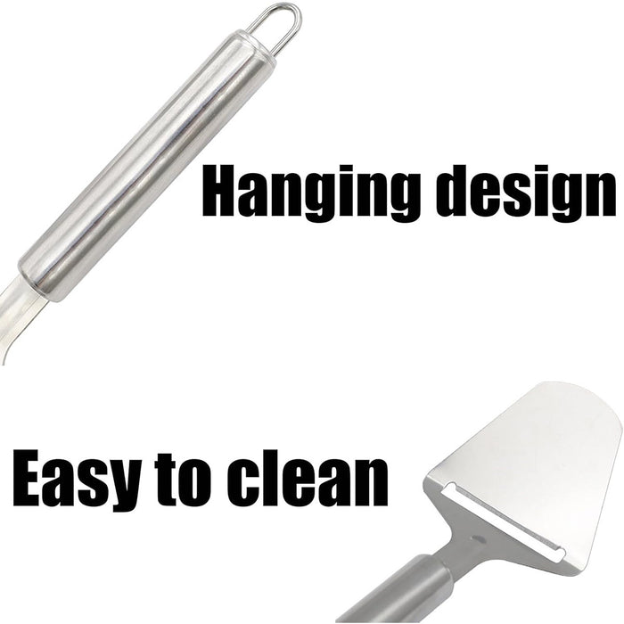 Stainless Steel Cheese Cutter with Rear Blade Non Slip 22cm