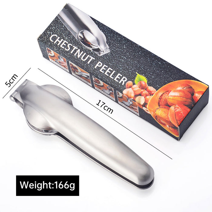 Chestnut Opener Cross Blade 304 Stainless Steel Anti-Slip 17 x 5 cm
