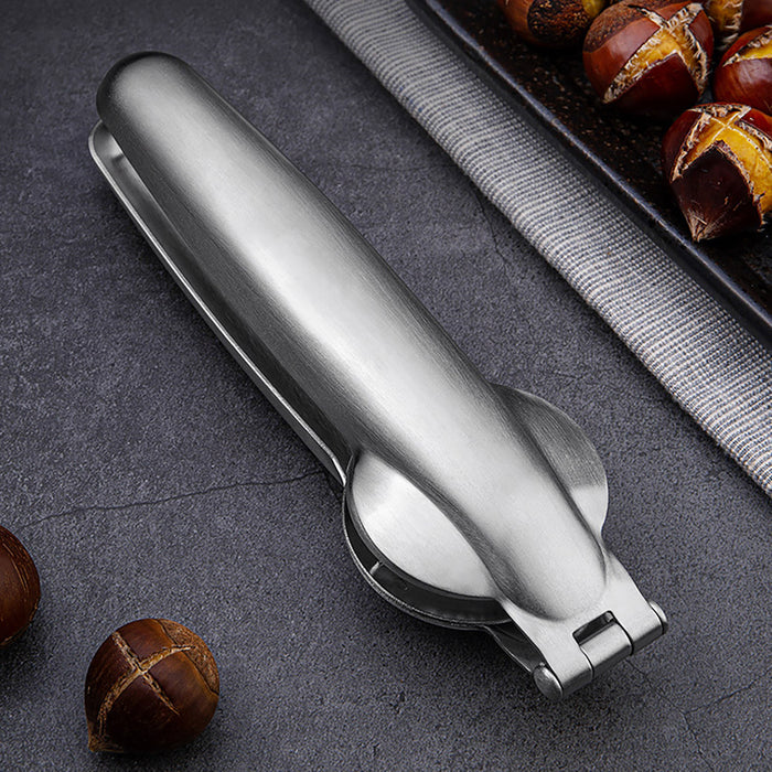 Chestnut Opener Cross Blade 304 Stainless Steel Anti-Slip 17 x 5 cm