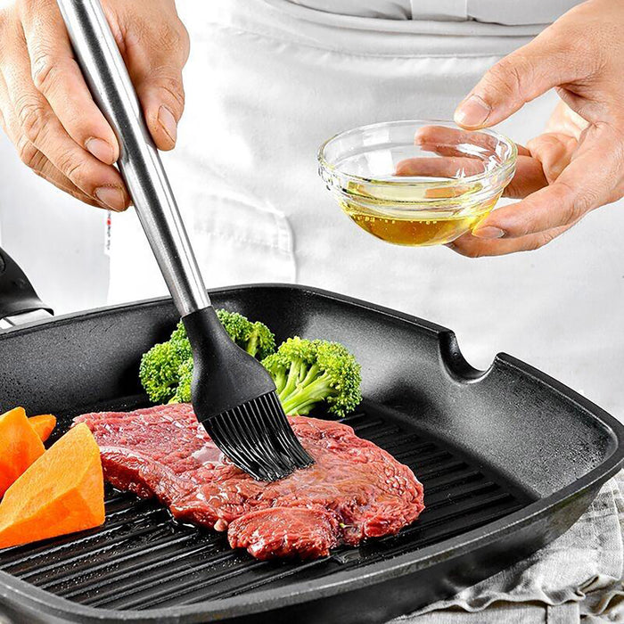 13 Piece Silicone Kitchen Utensil Set Stainless Steel Handles