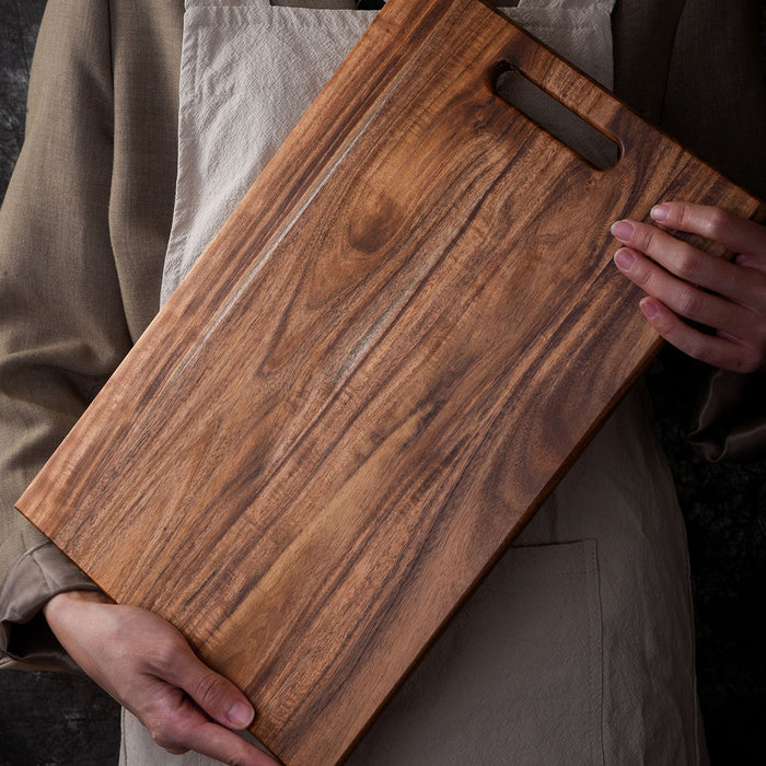 Acacia Wood Cutting Board Thick Knife Friendly Handle
