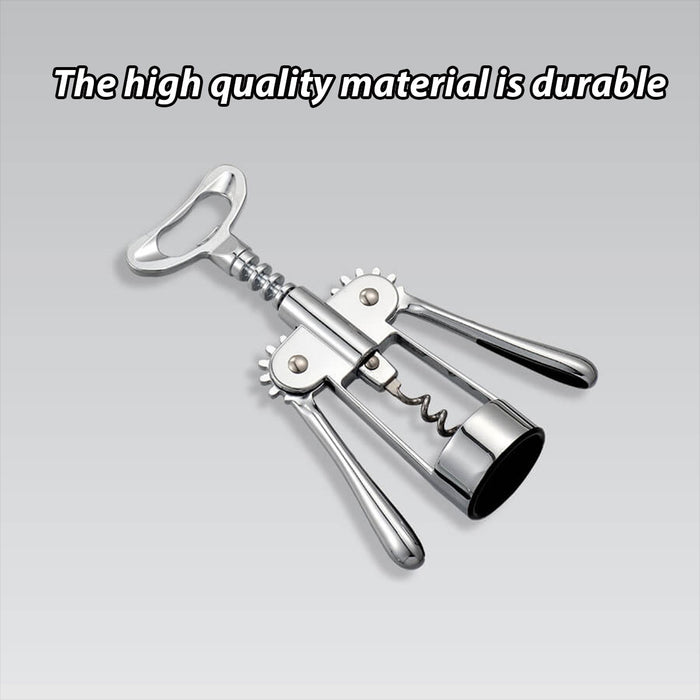 3 Pcs Stainless Steel Wine Corkscrew Bottle Opener Set