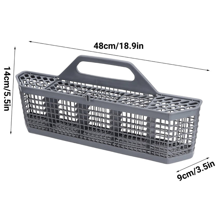 Universal Dishwasher Cutlery Basket with Handle Open Grid Drainage