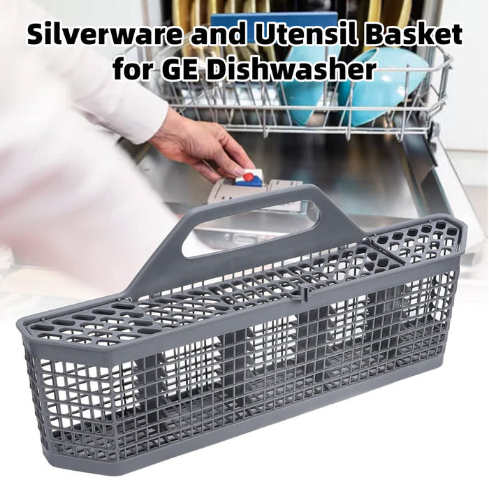 Universal Dishwasher Cutlery Basket with Handle Open Grid Drainage