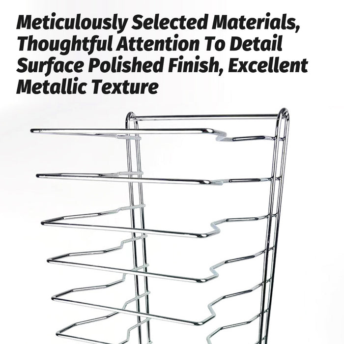 14-Tier Iron Pizza Baking Rack Oven Stand 30.5 x 30.5 x 68.5 cm