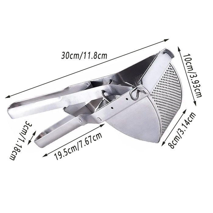 Stainless Steel Potato Ricer with Ergonomic Handle Juicer