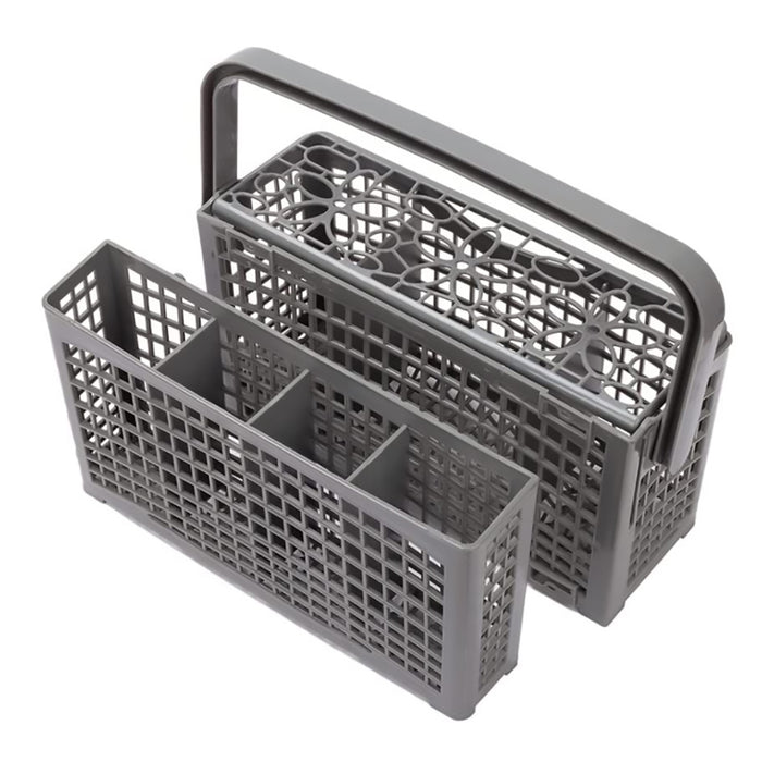Universal Dishwasher Cutlery Basket with Compartments and Lid