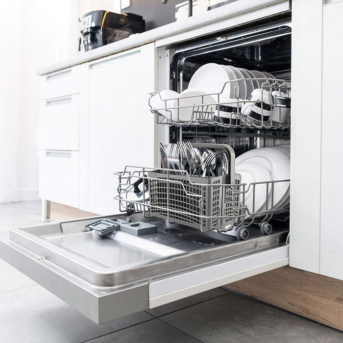 Universal Dishwasher Cutlery Basket with Compartments and Lid