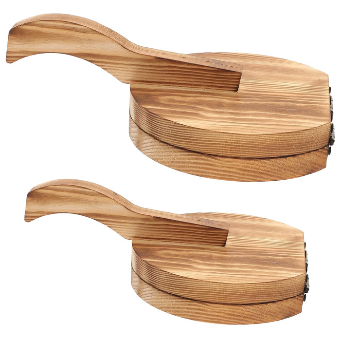 Wooden Dumpling Wrapper Maker Hand Press Dough Roller