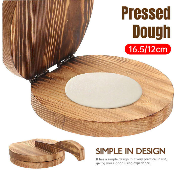 Wooden Dumpling Wrapper Maker Hand Press Dough Roller