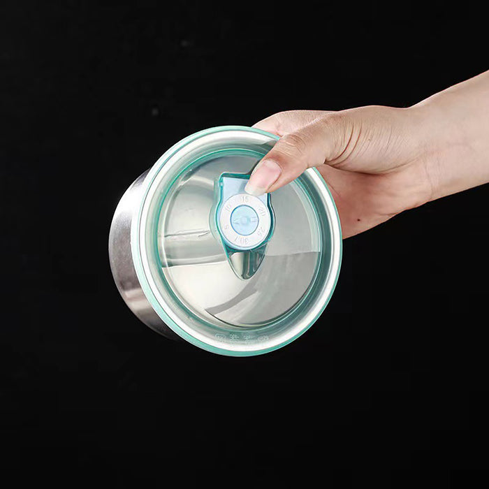 4 Pcs Stainless Steel Food Containers Set for Fridge and Picnic