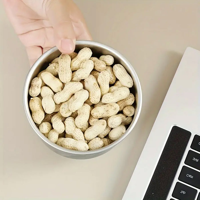 4 Pcs Stainless Steel Food Containers Set for Fridge and Picnic