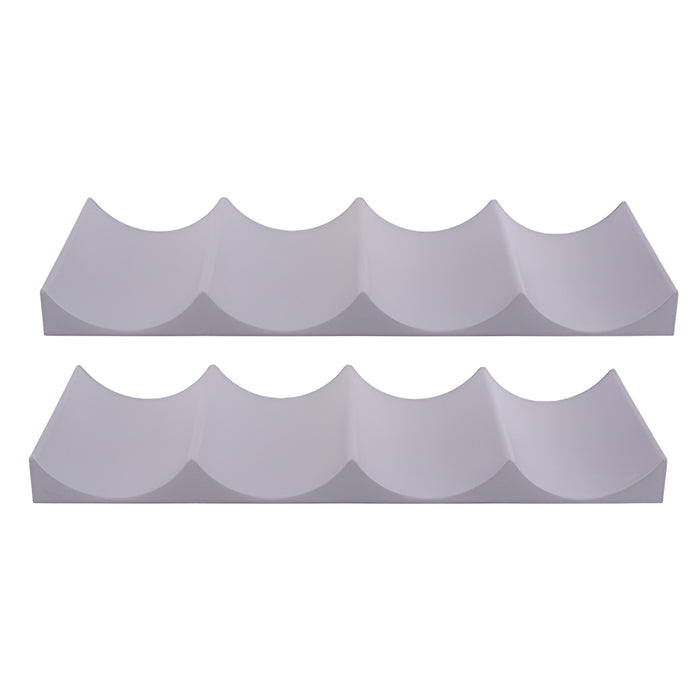 1/2 Pcs Horizontal Wine Rack PP Wave Groove 10 Bottles