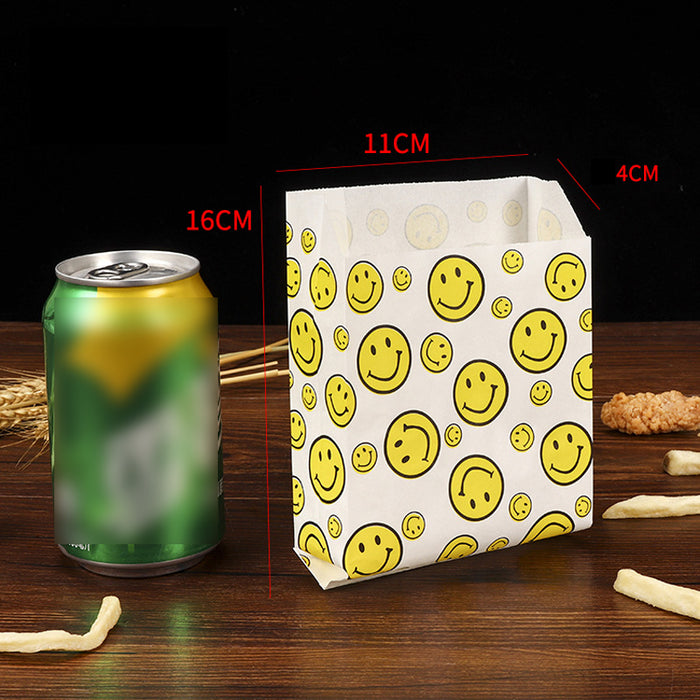 1000 PCS Premium Oil-proof Paper Bag Takeaway Paper Bag for Takeout Supply