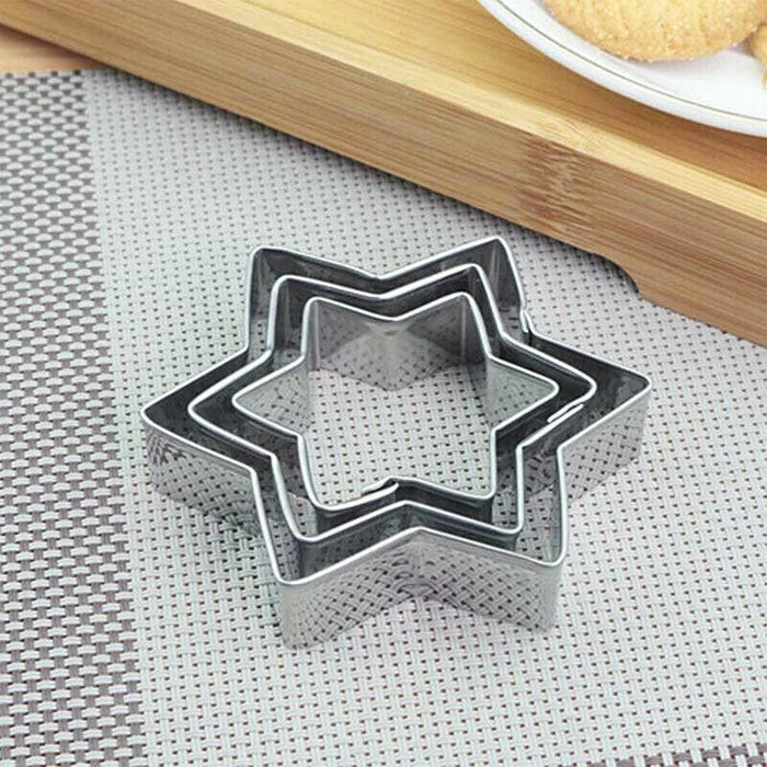 12pcs Stainless Steel Cookie Cutter Set Biscuit Mold for Baking