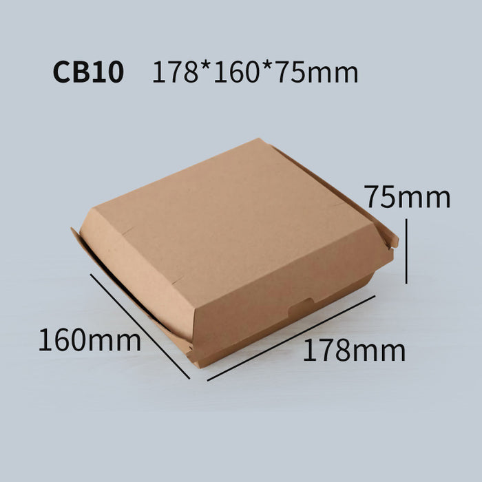 Kraft Paper Hot Dog Boxes - Corrugated Brown Takeaway Food Packaging