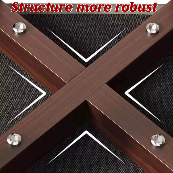 Solid Wood Stool Walnut Colour, 31×31×45cm