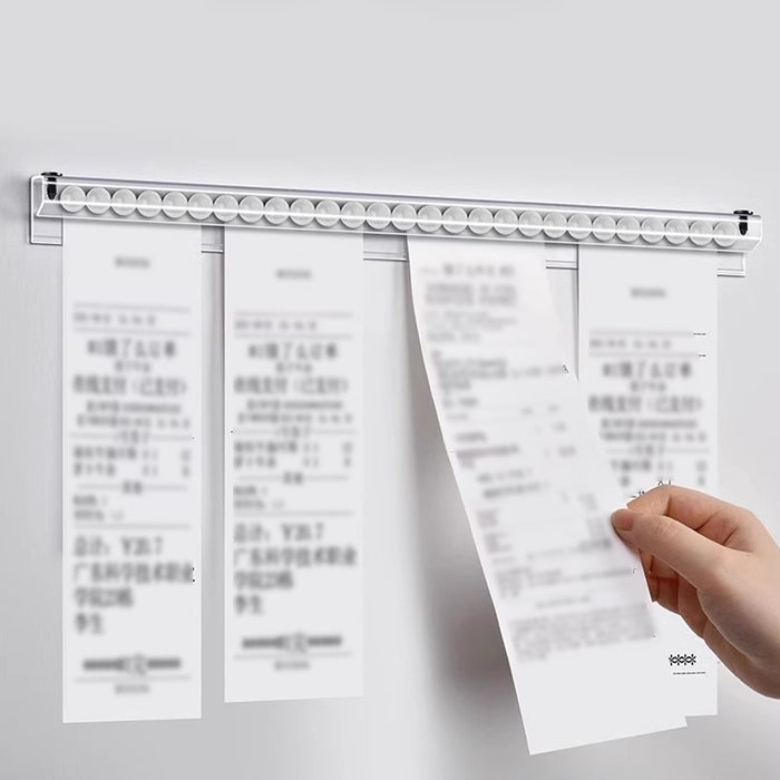 40cm Transparent PVC Ticket Rack with Self-Adhesive Backing