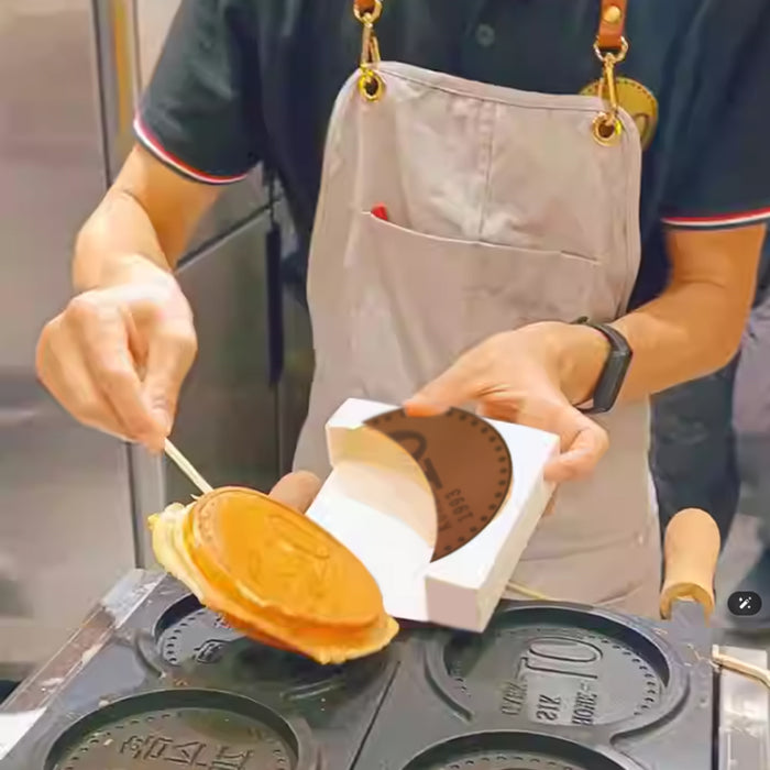 100 Pcs Gold Coin Food Packaging Boxes Round Paper Cookie Pancake Containers