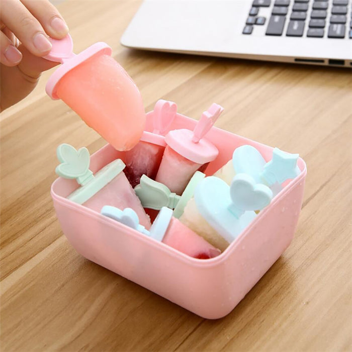Ice Cream Mold Popsicle Maker Cute Shapes, BPA Free
